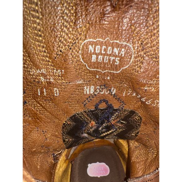 Nocona brown leather cowboy boots men\'s 11 main image 8